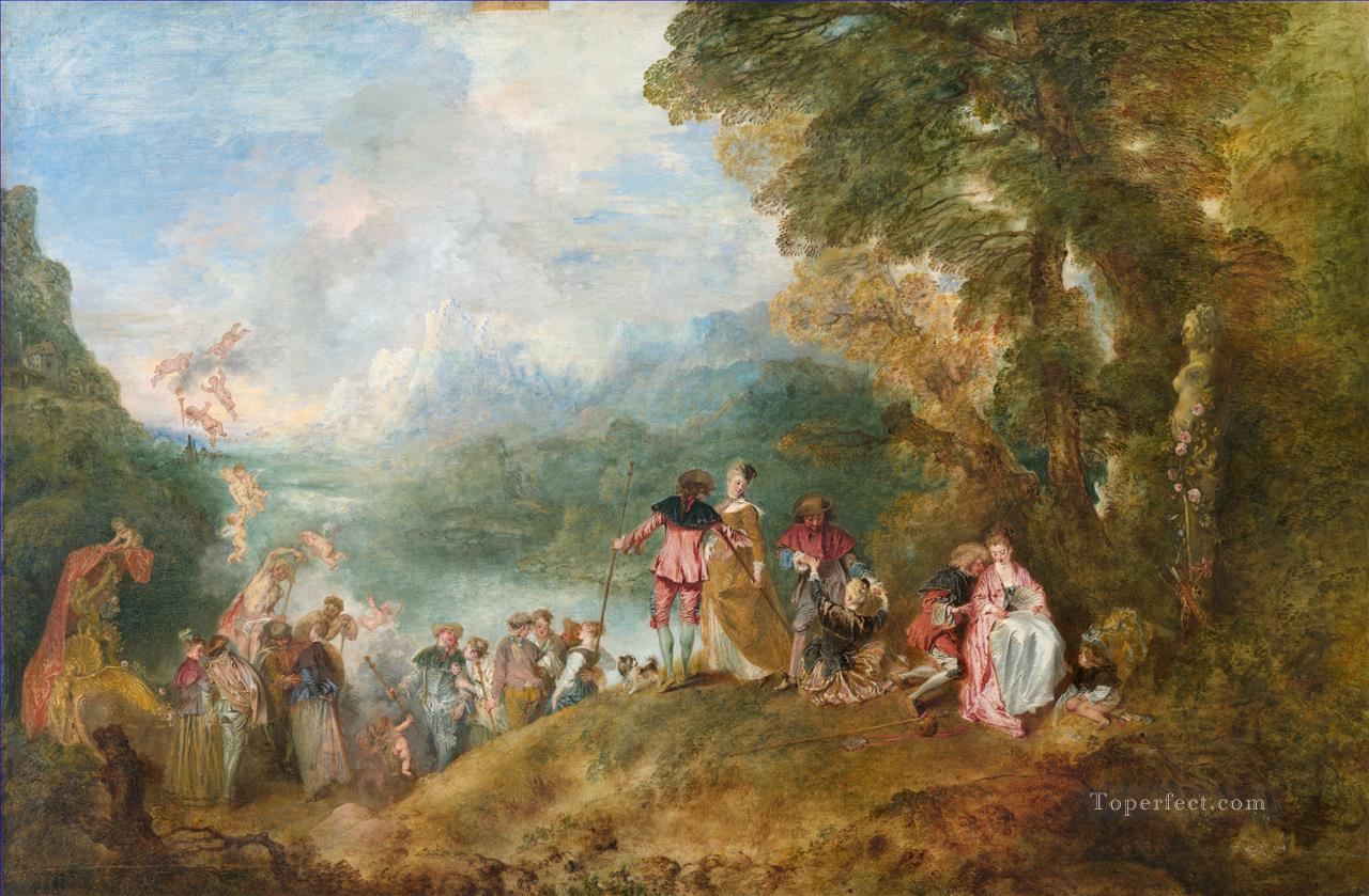 The Embarkation for Cythera Jean Antoine Watteau Oil Paintings